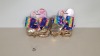 120 X BRAND NEW JOJO 2 PIECE BOW SET IN TIE-DYE/LIGHTGOLD - IN 6 BOXES