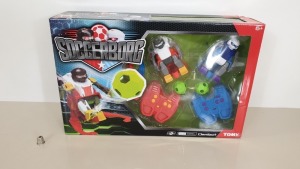 24 X BRAND NEW BOXED TOMY OMNIBOT SOCCERBORG WITH ACCESSORIES INCLUDED - IN 8 CARTONS