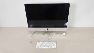 SILVER APPLE IMAC (MODEL - A1312) (SERIAL NUMBER - W804438RHJX) WITH APPLE KEYBOARD (MODEL NUMBER - A1314) - NO O/S