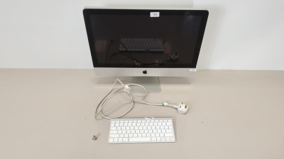 SILVER APPLE IMAC (MODEL - A1311) (SERIAL NUMBER - DK2GDT2FDHJF) WITH APPLE KEYBOARD (MODEL NUMBER - A1314) - NO O/S