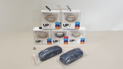 10 X NEW UP3 JAWBONE SLEEP & HEART RATE TRACKERS AND 4 X NEW LACOSTE GLASSES CASE