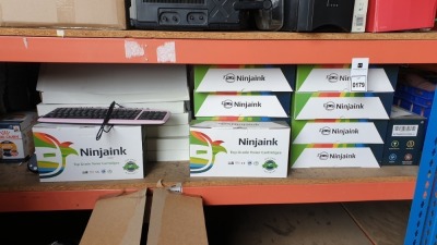 42 X BRAND NEW NINJA INK TOP GRADE TONER CARTRIDGES AND 18 X PINK KEYBOARD AND MOUSE