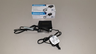 20 X BRAND NEW SILVERLINE MINI SOLDERING STATIONS 8W (PROD CODE 882283) - TRADE PRICE £19.26 EACH (EXC VAT) IN 1 CARTON