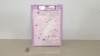 108 X 'BELIEVE IN MAGIC' UNICORN MINI CLIPBOARD & NOTEPAD - IN 9 BOXES