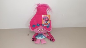 84 X BRAND NEW TROLLS POPPY HEAD PLUSH BACKPACKS IN 7 BOXES