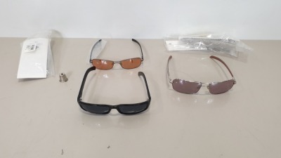 15 X ASSORTED BRAND NEW GENUINE POLICE SUNGLASSES (4 X S26471/0579)(4 X S1334/0242)(7 X S2775/0627) - IN 3 BOXES