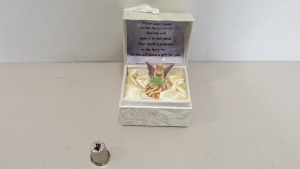 192 X BRAND NEW 'YOUR TOOTH BOX' WITH MESSAGE AND FAIRY CERAMIC FIGURE - IN 2 BOXES