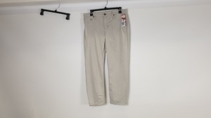 10 X BRAND NEW SPANX TENCEL CROPPED PANTS SIZE 31 IN SATEEN KHAKI