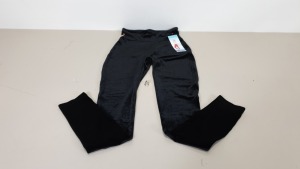 10 X BRAND NEW ASSETS RED HOT LABEL BY SPANX, BLACK STRUCTURED VELVET LEGGINGS - SIZE L - $500.00