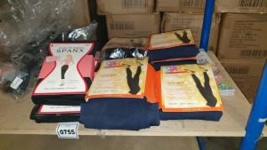 ASSORTED SPANX LOT CONTAINING 3 X BRAND NEW SPANX BLACK CAPRI LEGGINGS SIZE XL, 3 X BRAND NEW SPANX BACKDROP BLACK HW SHAPING LEGGINGS SIZE L, 4 X BRAND NEW SPANX NAVY DIVE SHAPING LEGGING SIZE XL. - RRP$600.00