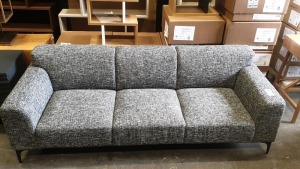 BRAND NEW GREY 3 SEATER MODERN SOFA - 230 X 90 CM