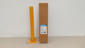 10 X BRAND NEW FOLD-DOWN PARKING SECURITY POSTS 560 X 120 MM (PADLOCK NOT SUPPLIED SUITS 10MM SHACKLE) (PROD CODE 377185) TRADE PRICE £26.68 EACH (EXC VAT) - PICK 10 SINGLES