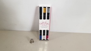 100 X BRAND NEW ORIGINAL NAIL ART 6PC PEN SET (6 AMAZING COLOURS IN 3 HANDY PENS) - IN ONE BOX - RRP £12.00 PER SET