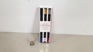 100 X BRAND NEW ORIGINAL NAIL ART 6PC PEN SET (6 AMAZING COLOURS IN 3 HANDY PENS) - IN ONE BOX - RRP £12.00 PER SET