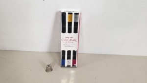 100 X BRAND NEW ORIGINAL NAIL ART 6PC PEN SET (6 AMAZING COLOURS IN 3 HANDY PENS) - IN ONE BOX - RRP £12.00 PER SET