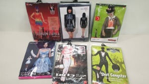 48 X BRAND NEW FANCY DRESS COSTUMES IE. SMIFFYS, FEVER - IN ASSORTED DESIGNS / THEMES - IN 2 CARTONS