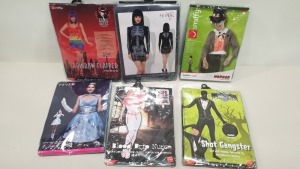 48 X BRAND NEW FANCY DRESS COSTUMES IE. SMIFFYS, FEVER - IN ASSORTED DESIGNS / THEMES - IN 2 CARTONS