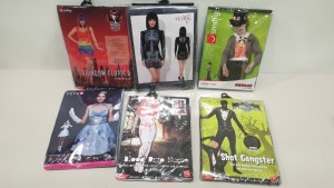 48 X BRAND NEW FANCY DRESS COSTUMES IE. SMIFFYS, FEVER - IN ASSORTED DESIGNS / THEMES - IN 2 CARTONS