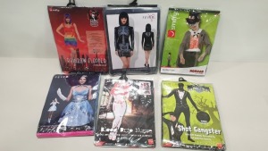 48 X BRAND NEW FANCY DRESS COSTUMES IE. SMIFFYS, FEVER - IN ASSORTED DESIGNS / THEMES - IN 2 CARTONS