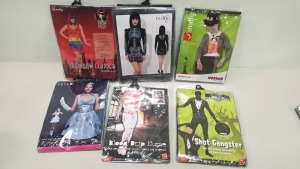 48 X BRAND NEW FANCY DRESS COSTUMES IE. SMIFFYS, FEVER - IN ASSORTED DESIGNS / THEMES - IN 2 CARTONS