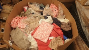 FULL PALLET OF CLOTHING IE EASTEX SKIRTS, MARINA KANEVA OVERSIZED TOPS, COLLECTION LONDON DRESSES, SPRIT PANTS, MISS PRETTY WORLD BRALET AND VARIOUS OTHER PANTS, TOPS, DRESSES AND CLOTHING