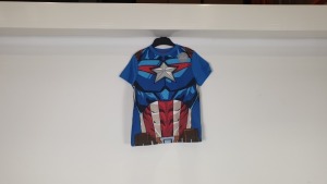 56 X BRAND NEW CHILDRENS MARVEL AVENGERS TOPS IN RATIO PACKS FROM 1 1/2 YEARS TO 7 - (PICK LOOSE 8 X BANDED PACKS)