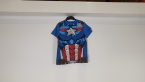 56 X BRAND NEW CHILDRENS MARVEL AVENGERS TOPS IN RATIO PACKS FROM 1 1/2 YEARS TO 7 - (PICK LOOSE 8 X BANDED PACKS)