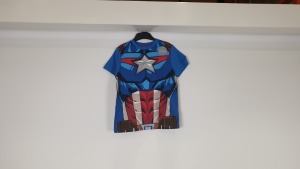 56 X BRAND NEW CHILDRENS MARVEL AVENGERS TOPS IN RATIO PACKS FROM 1 1/2 YEARS TO 7 - (PICK LOOSE 8 X BANDED PACKS)