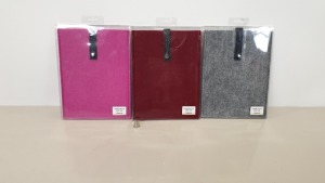 APPROX 1260 X BRAND NEW IPAD AIR SLEEVES IN VARIOUS COLOURS ON A FULL PALLET