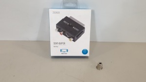 300 X BRAND NEW TESCO SCART ADAPTORS IN 15 CARTONS