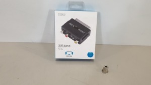 300 X BRAND NEW TESCO SCART ADAPTORS IN 15 CARTONS