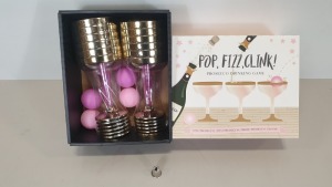 29 X BRAND NEW POP FIZZ CLINK PROSECCO GAME - IN 9 BOXES, 2 LOOSE