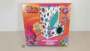 72 X BRAND NEW TROLLS GUY DIAMOND COLOUR YOUR OWN VELVET SPEAKERS - IN 3 CARTONS