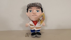 144 X BRAND NEW ONLY FOOLS AND HORSES DEL BOY PLUSH TOYS IN 12 CARTONS