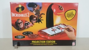 42 X DISNEY PIXAR INCREDIBLES 2 PROJECTION STATION WITH 24 IMAGES - IN 7 BOXES