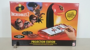 36 X DISNEY PIXAR INCREDIBLES 2 PROJECTION STATION WITH 24 IMAGES - IN 6 BOXES