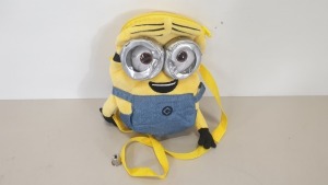 96 X DESPICABLE ME 3 DAVE PLUSH CROSS BODY BAGS - IN 8 CARTONS