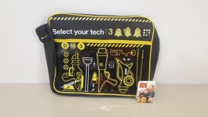 96 X BRAND NEW DESPICABLE ME 3 'SELECT YOUR TECH' DESPATCH BAG - IN 8 BOXES