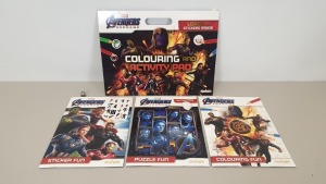 60 X BRAND NEW AVENGERS GIANT COLOURING PAD SET - IN 6 BOXES