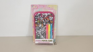 126 X BRAND NEW JUST MY STYLE DOODLE PENCIL CASES - IN 9 BOXES