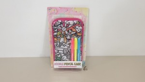 126 X BRAND NEW JUST MY STYLE DOODLE PENCIL CASES - IN 9 BOXES