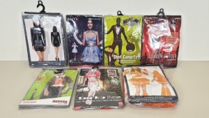 48 X BRAND NEW FANCY DRESS COSTUMES IE. SMIFFYS, FEVER - IN 2 CARTONS