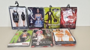 48 X BRAND NEW FANCY DRESS COSTUMES IE. SMIFFYS, FEVER - IN 2 CARTONS