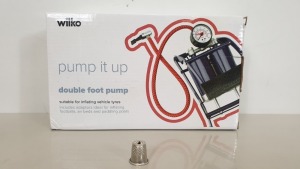 38 X BRAND NEW WILKO DOUBLE FOOT PUMP - PICK LOOSE