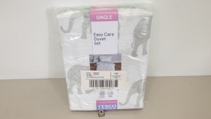 40 X BRAND NEW TESCO SINGLE EASY CARE DUVET SET - IN 2 BOXES