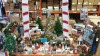 BRAND NEW MIXED PREMIER LOT CONTAINING APPROX 150 PCS I.E LED ACRYLIC CHRISTMAS ARCH, 4 X BRAND NEW DOUBLE COIN BATTERY OPERATED TRAINS WITH 340 CM WORTH OF TRACKS, VARIOUS CHRISTMAS ORNAMENTS I.E LED ACRYLIC SANTAS AND POLAR BEARS AND WOODEN LED CHURCHE