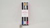 100 X BRAND NEW ORIGINAL NAIL ART 6PC PEN SET (6 AMAZING COLOURS - IN 3 HANDY PENS) - 1 BOX RRP £12.00 PER SET