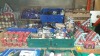 APPROX 500 X PC MIXED CHRISTMAS LOT CONTAINING, VARIOUS STYLES OF BAUBLES, CHRISTMAS CRAFT RIBBON, STAR TREE TOPPERS, NATIVITY SCENE AND VARIOUS METALLIC DECORATIONS ETC