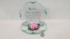 96 X BRAND NEW MAYFLOWER COLLECTABLES MY SISTERS GLASS SCULPTURED PLAQUE - WITH SPECIAL MESSAGE IN 8 BOXES