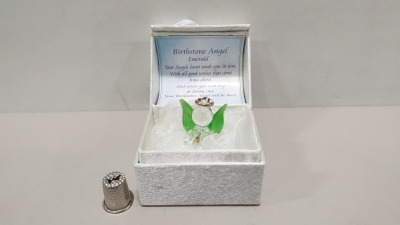 96 X BRAND NEW MAYFLOWER COLLECTABLES EMERALD BIRTHSTONE ANGEL